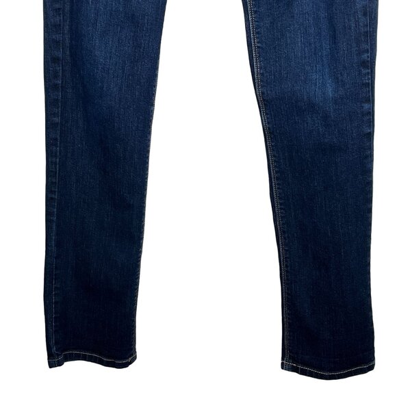 White House Black Market Dark Blue Straight Leg Jeans - Picture 4 of 13